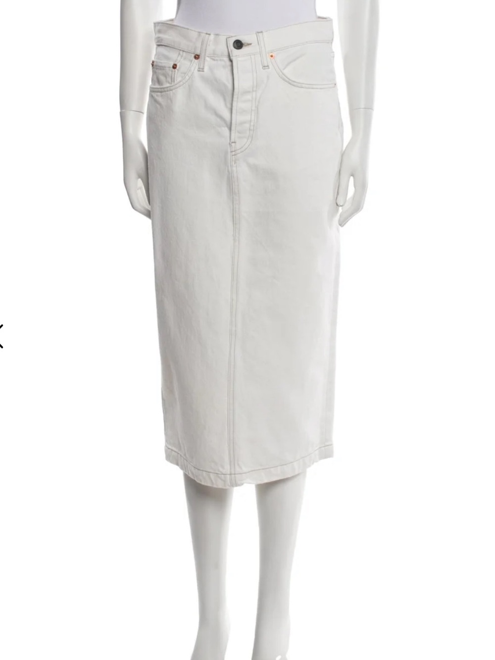 Wardrobe NYC Midi Denim Skirt - size 26